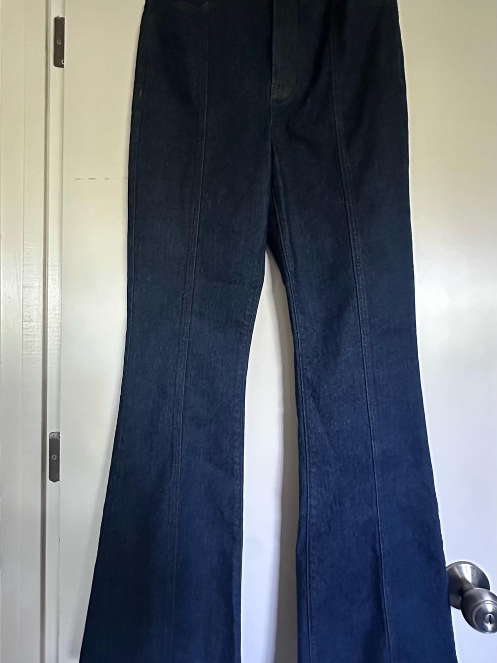 Express - Dark Blue Flared Women's Jeans